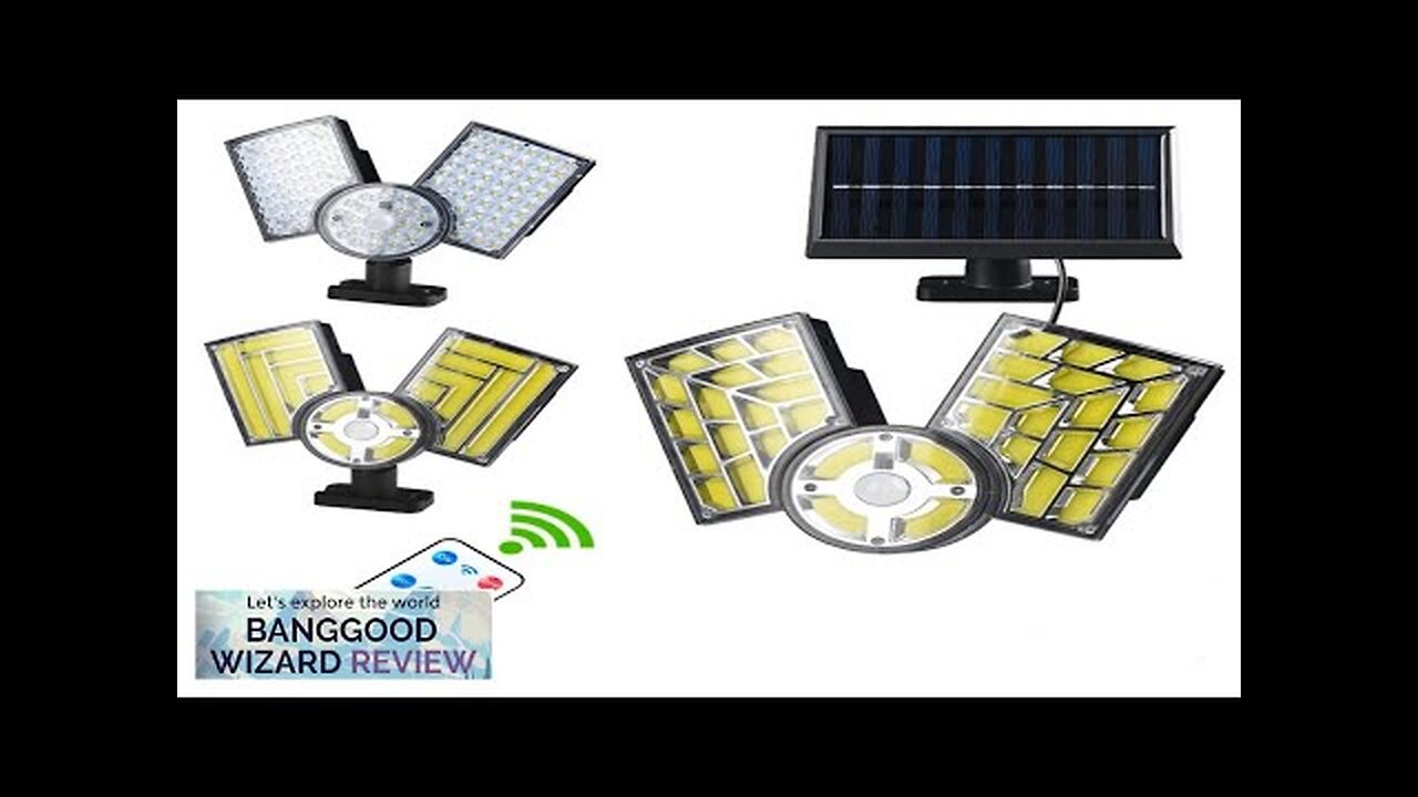 Outdoor Solar Waterproof Remote Control Split Wall Light Human Sensor Street Light Review