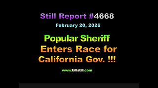 Popular Sheriff Enters Race for Calif Gov !!!, 4668