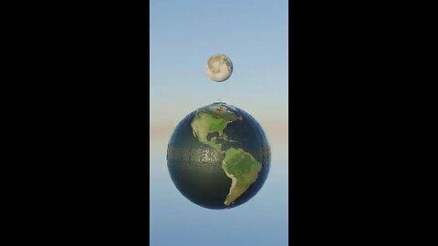 If earth oceans where on the moon.