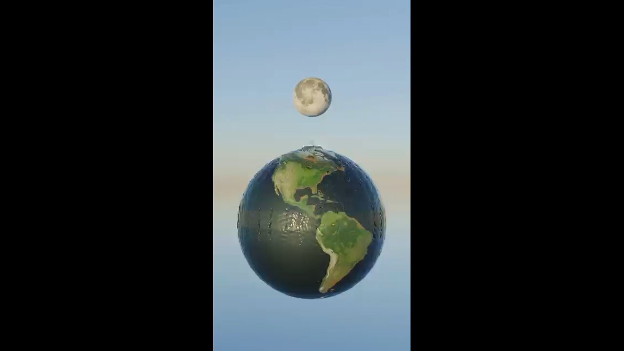 If earth oceans where on the moon.