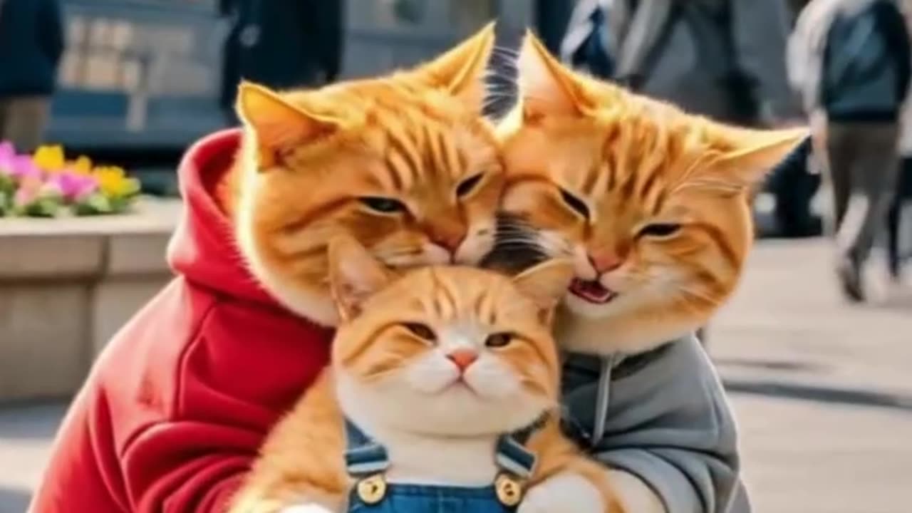 cat meet to family