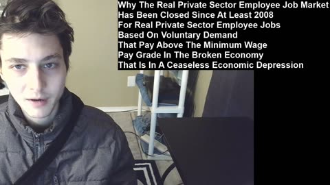 Why The Real Private Sector Employee Job Market Has Been Closed Since 2008 In The Broken Economy