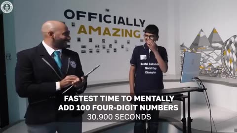 'Human calculator'： 14-year-old breaks six world math records in one day