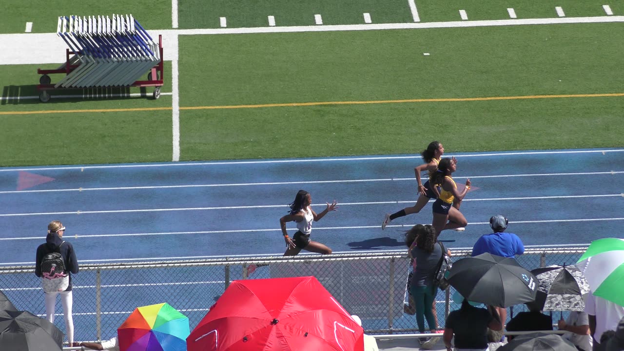Girls 100 Meter Dash Heat 5 • 2025 Louie Bing Invitational Traz Powell Stadium Miami, FL