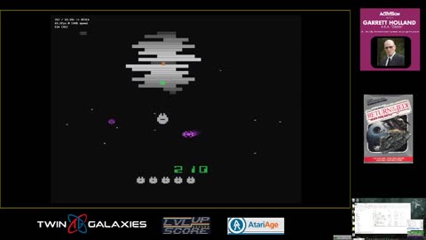 Atari 2600 EMU - Star Wars Death Star Battle - Game 1 B/B - 85,620