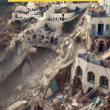 Santorini Island After Earthquake 🥲🥲🥲