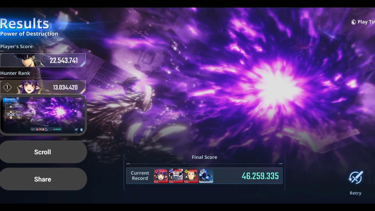 ⚔️ Solo Leveling Arises - Power of Destruction! Level 60 Ennio 178K HP Killed by Sung Jinwoo!