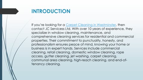 Best Carpet Cleaning in Westminster