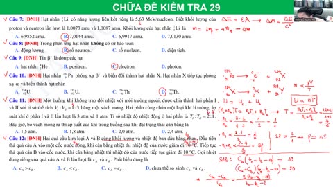 BUỔI 30: NĂNG LƯỢNG PHẢN ỨNG HẠT NHÂN