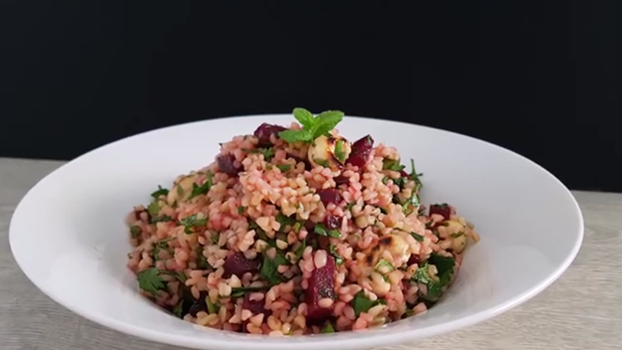 Bulgur and Beetroot Salad