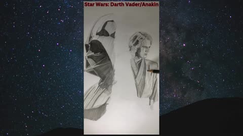 Star Wars/Darth Vader/Anakin Skywalker timelapse drawing