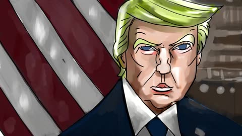 Dawn of GREATNESS 47th President Donald J. Trump Inauguration Portrait Fan Art. Political Cartoon