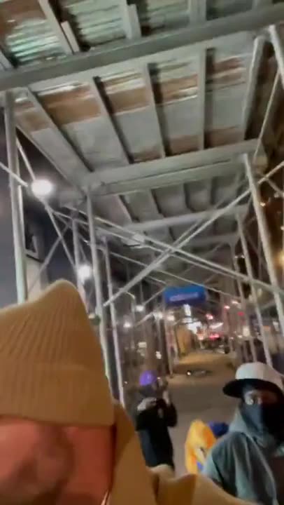 White guy tries to walk home - attacked by migrant kids - New York_