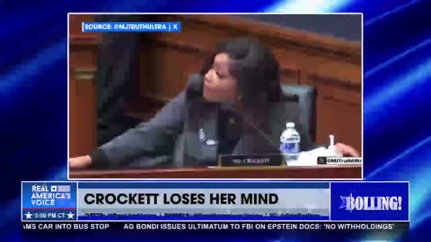 CONGRESSWOMAN JASMINE CROCKET LOSES HER MIND