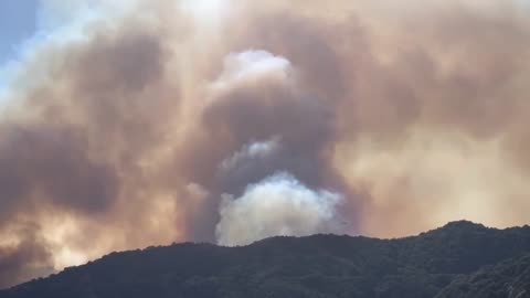 65 MPH Winds Fuels Wildfire in California