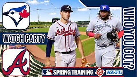 Toronto Blue Jays vs Atlanta Braves | Live Play by Play | 3D Simulation Stream | MLB 3-1-25 Spring