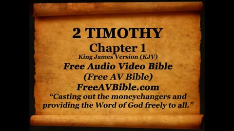 2 Timothy KJV read along audio bible with piano worship music in the background