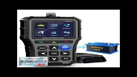 OBD2 Scanner Battery Tester for Car: Color Screen Code Reader Easy Setup Review