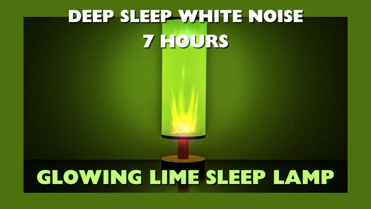 WHITE NOISE Glowing Lime Night Light ✨ | Soundscape for Sleep & Focus