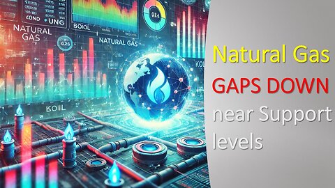 Natural Gas GAPS Down near support levels