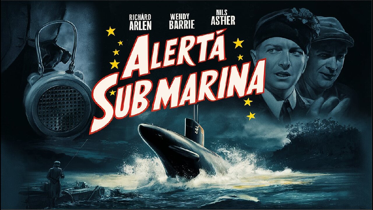 ALERTA SUBMARINA (1943) John Litel, Alan Baxter y Eric Blore | Drama | Blanco y negro