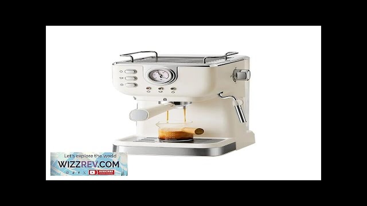 Houselin Professional 20-Bar Espresso Coffee Machine with Milk Frother for Espresso Latte Review