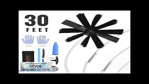 VEVOR 30 FEET Dryer Vent Cleaner Kit 22 Pieces Duct Cleaning Brush Review