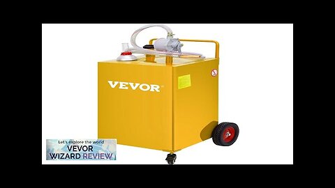 VEVOR Fuel Caddy 35 Gallon Gas Storage Tank on 4 Wheels Review