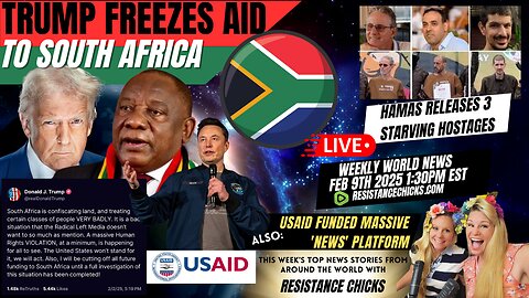 Trump Freezes Aid To South Africa! Hamas Releases 3 Starving Hostages | TOP World News 2/9/25