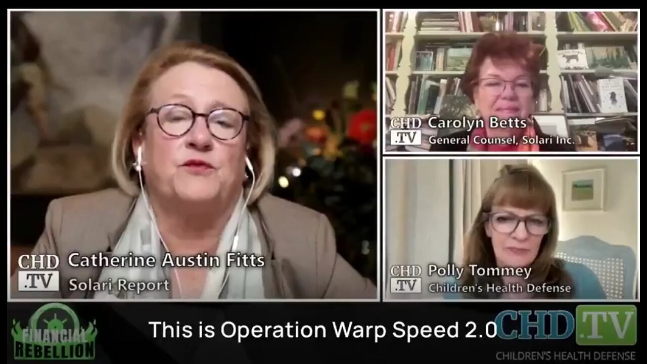 CATHERINE AUSTIN FITTS - OPERATION WARP SPEED 2.0 - TRUMP IS A VACCINE TRAITOR 💉☠️