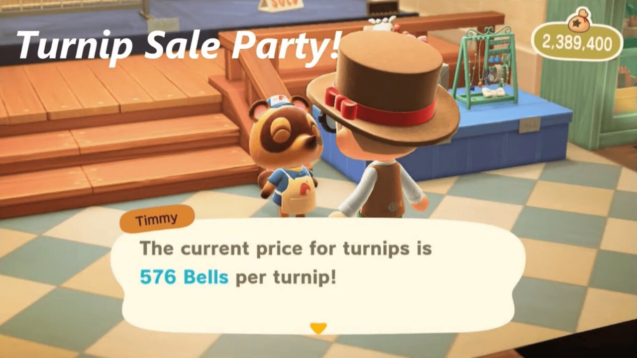 Animal Crossing New Horizon: Turnip Sale Party!