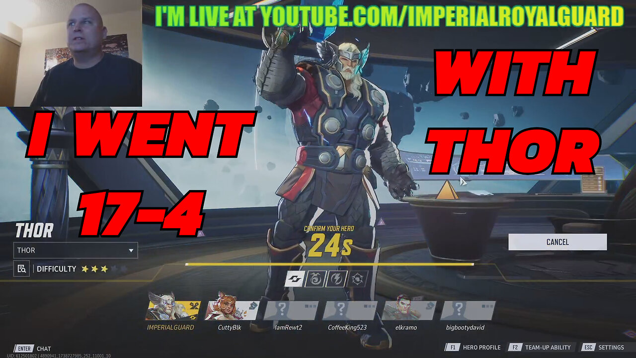 I WENT 17-4 WITH THOR