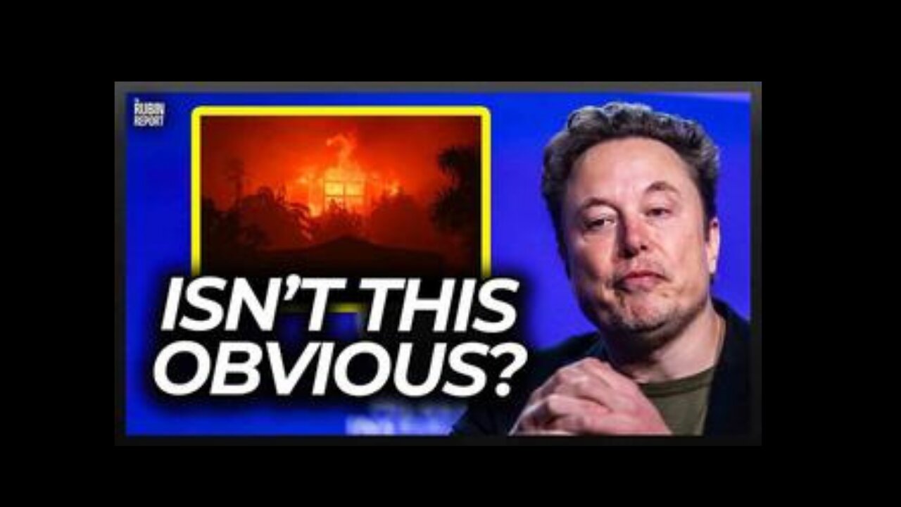 Elon Musk Points Out Something About the Wildfires That No One Else Saw - Jan 11