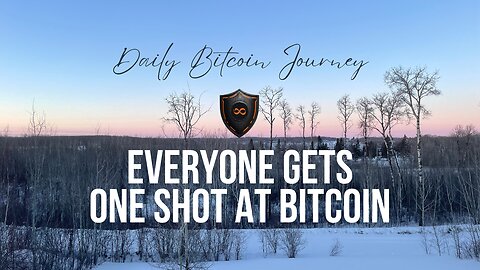 daily bitcoin journey #296 - the greatest opportunity in human history