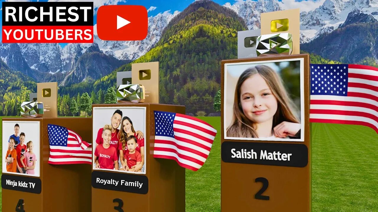 The Top Richest YouTubers! Salish Matter, Royalty Family, Ferran, Mr Beast, PSN Experiment