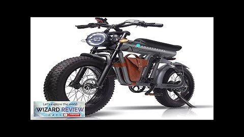 Ebike with 1200W Brushless MotorRemovable 48V 20Ah BatteryUP to 32MPHElectric Mountain Review