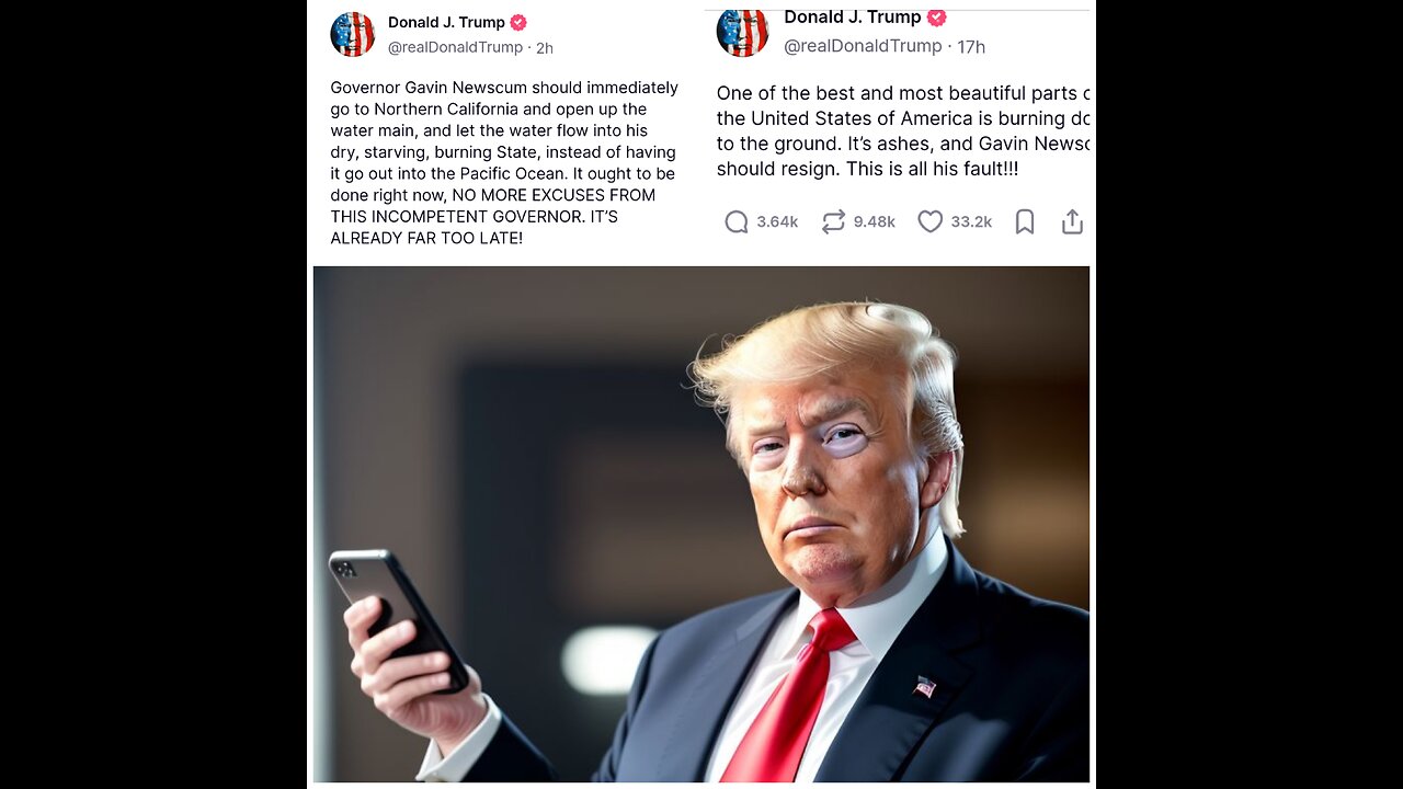 Artificial Trump reads REAL Trump posts