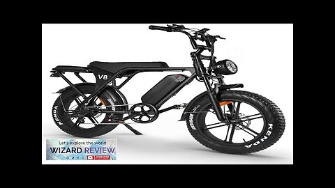 V8 Electric Bike Adults Fat Tire E Bike with 750W Brushless Motor Review