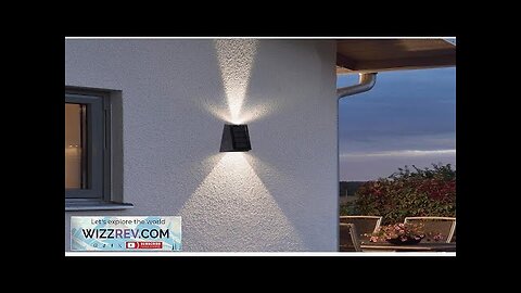 Solar Wall Lights Outdoor Waterproof Decorative Garden Lights RGB / Dual-Color Garden Review