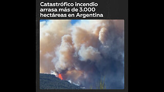 Incendio devora 3.000 hectáreas de bosques en Argentina