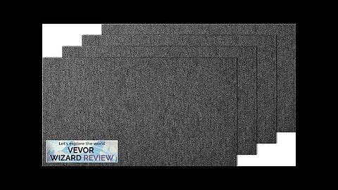 VEVOR Carpet Tiles Reusable 20"x 20" Carpet Squares With Padding Attached Soft Review