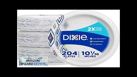 Dixie Large Paper Plates 10 Inch 204 Count 2X Stronger* Microwave-Safe Soak-Proof Review