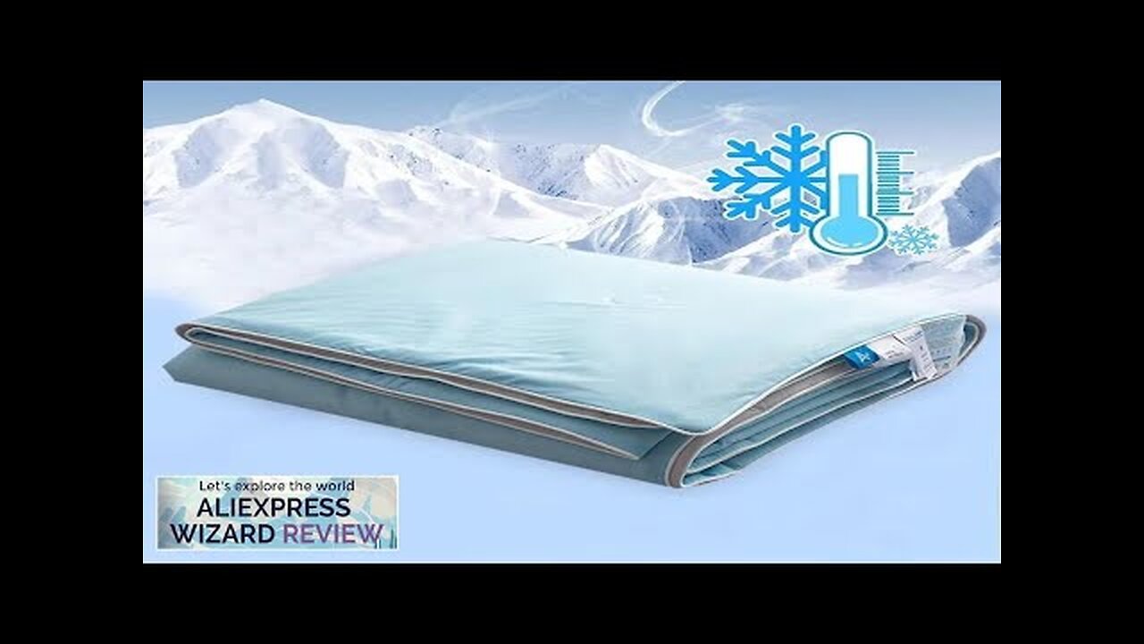 Air Condition Comforter for Summer Pure Color Ice Silk Cooling Blanket Lightweight Review