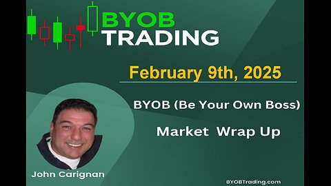 February 9th, 2025 BYOB Market Wrap Up. For educational purposes only.