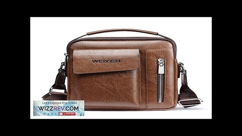 WEIXIER Men's Crossbody Bag PU Leather Hand Bag for Men Messenger Bags Review