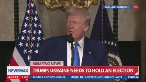 rump outlines how Zelensky banned elections, implemented martial law, and has a 4% approval rating