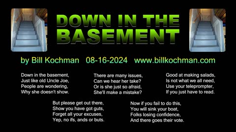 DOWN IN THE BASEMENT -- an original song by Bill Kochman.