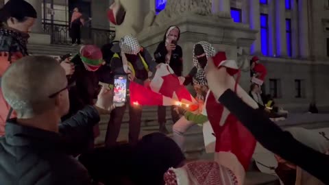 Why was "Team Canada" so quiet when terrorists in BC burned our flag and