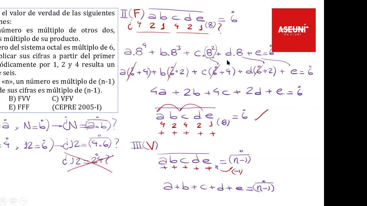 ASEUNI ANUAL 2021 | Semana 19 | Aritmética