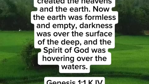 Genesis 1:1 | Daily Bible Verse